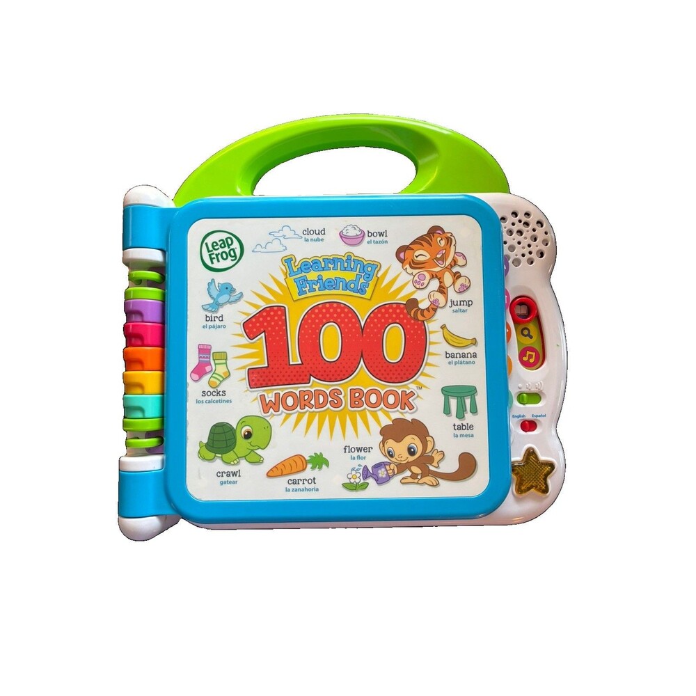 Leap Frog Learning Friends 100 Words Electronic Book English Spanish 2018